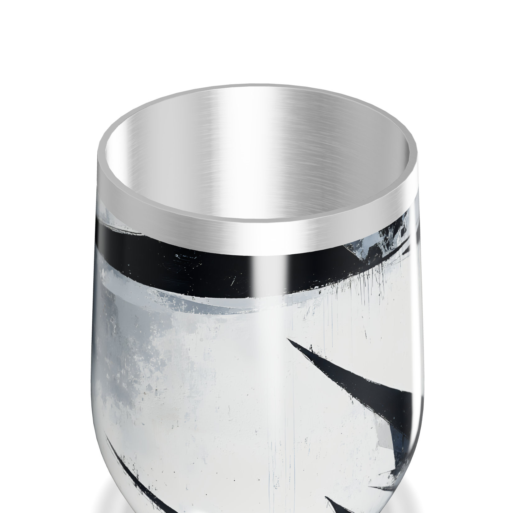 Copo Térmico Slim - Vidro com Design Preto