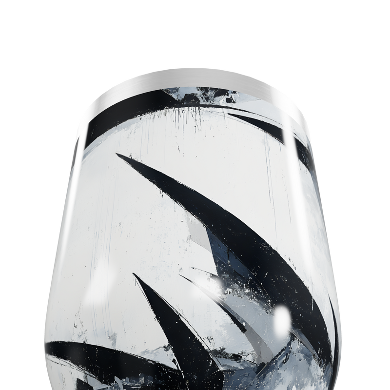 Copo Térmico Slim - Vidro com Design Preto