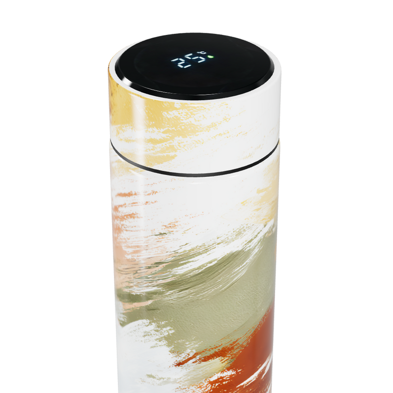 Garrafa Térmica Touch - Estampa Abstrata Colorida