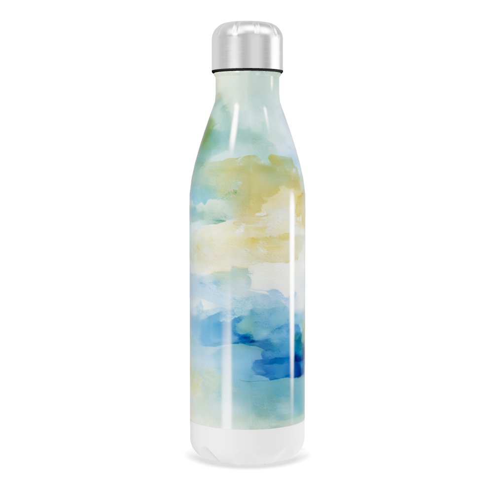 Garrafa Inox - Estampa Paisagem Colorida