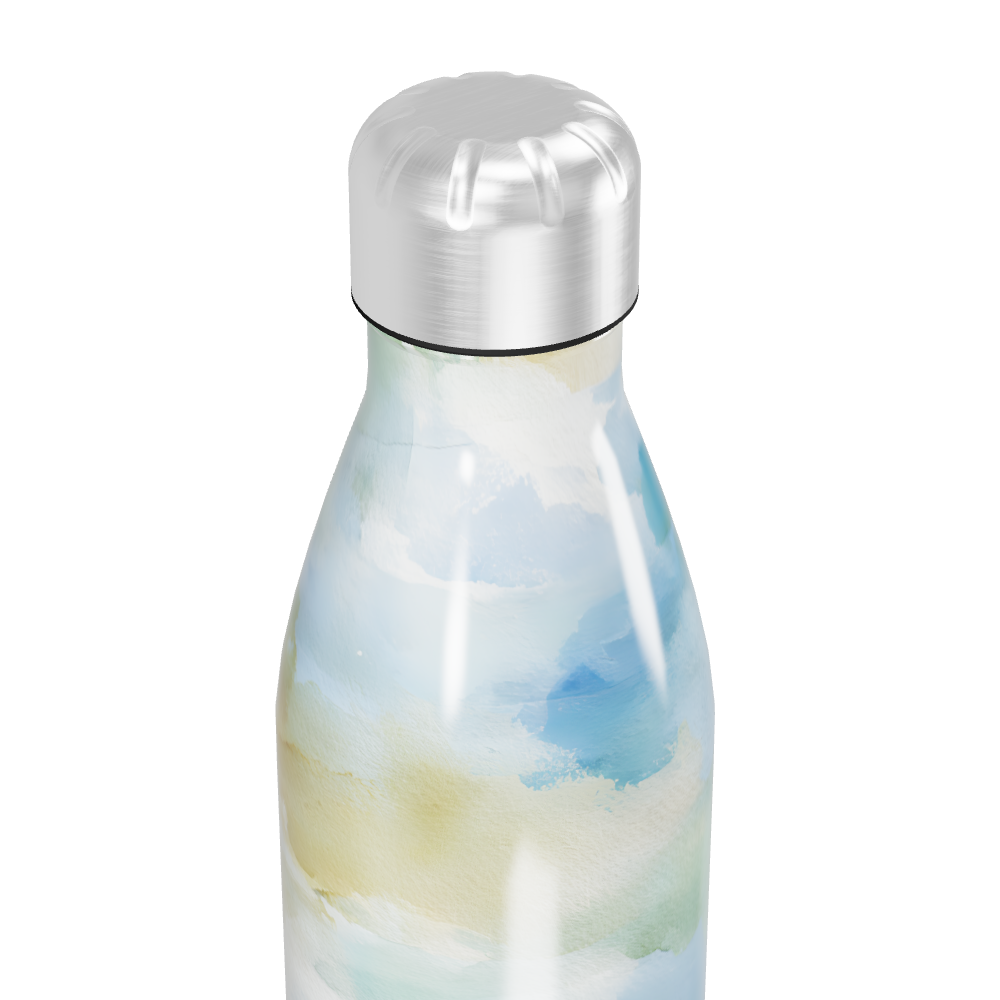 Garrafa Inox - Estampa Paisagem Colorida