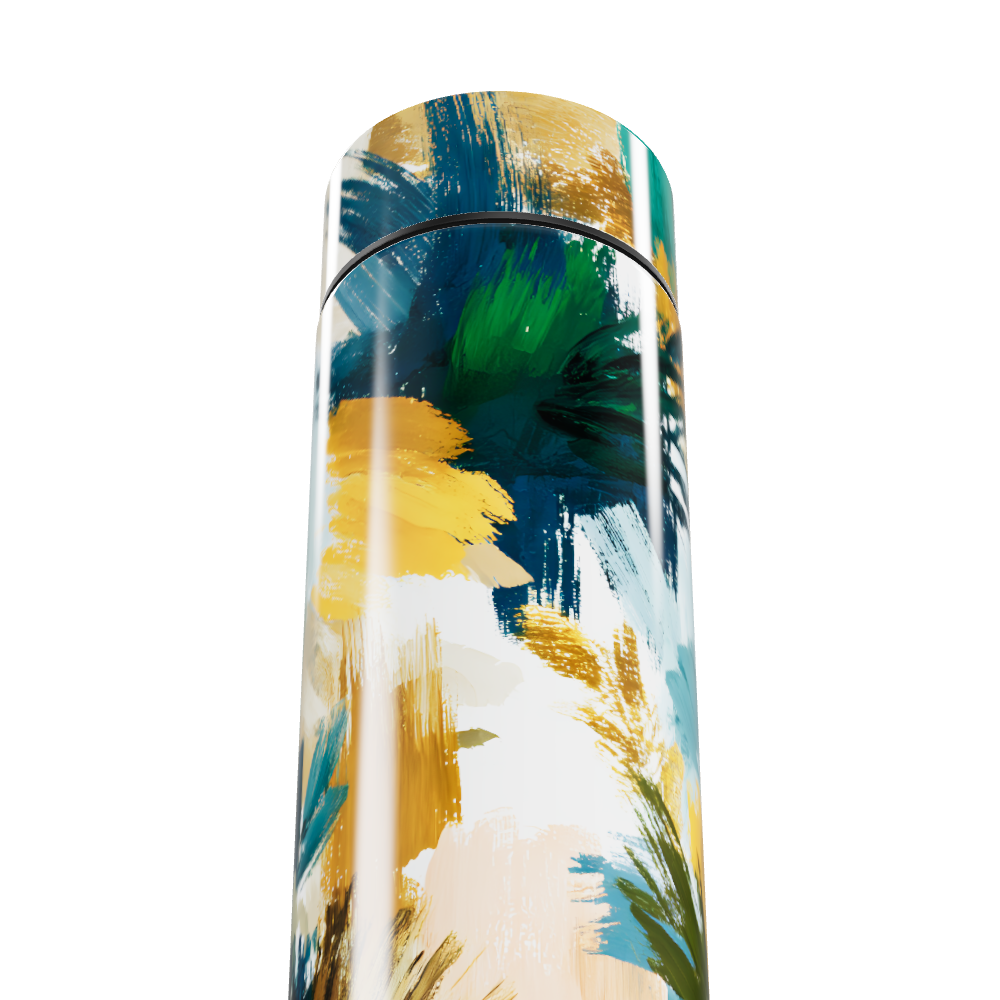 Garrafa Térmica Touch - Estampa Pinceladas Coloridas