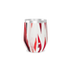 Copo Térmico Slim - Estampa Geométrica Vermelha