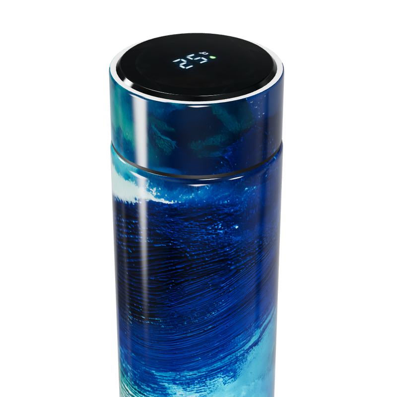 Garrafa Térmica Touch - Azul Arte Vidro