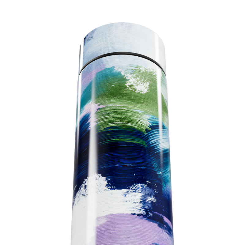 Garrafa Térmica Touch - Pintura Abstrata Colorida