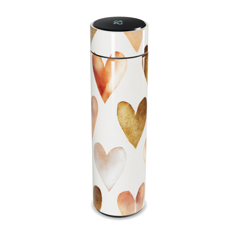 Garrafa Térmica Touch - Coração Branco