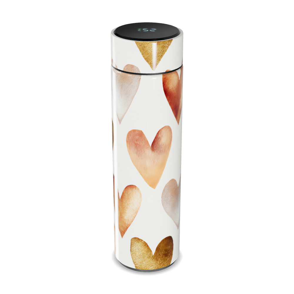 Garrafa Térmica Touch - Coração Branco