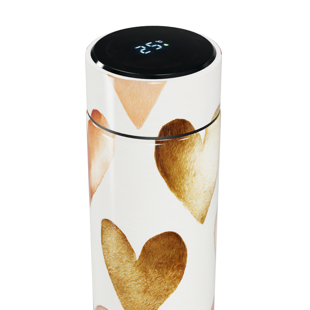 Garrafa Térmica Touch - Coração Branco