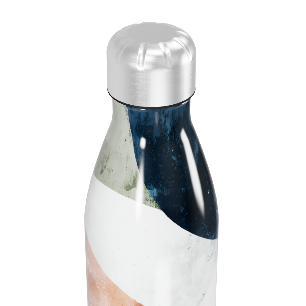 Garrafa Inox - Design Abstrato Colorido