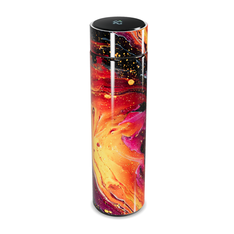 Garrafa Térmica Touch - Estampa Abstrata Colorida