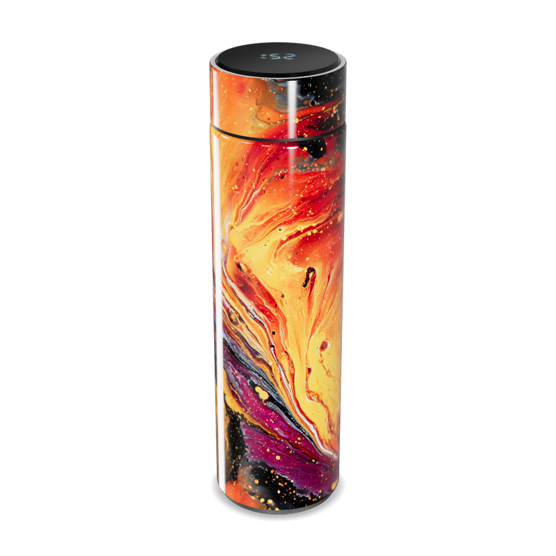 Garrafa Térmica Touch - Estampa Abstrata Colorida