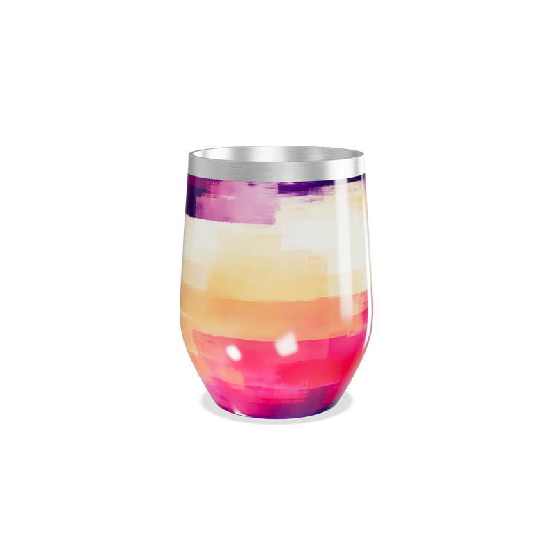 Copo Térmico Slim - Estampa Colorida Aço Inox