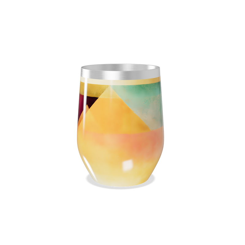 Copo Térmico Slim - Estampa Geométrica Colorida