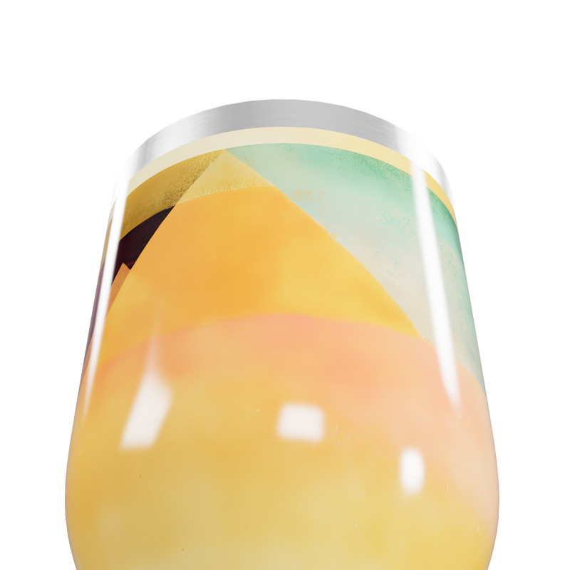 Copo Térmico Slim - Estampa Geométrica Colorida