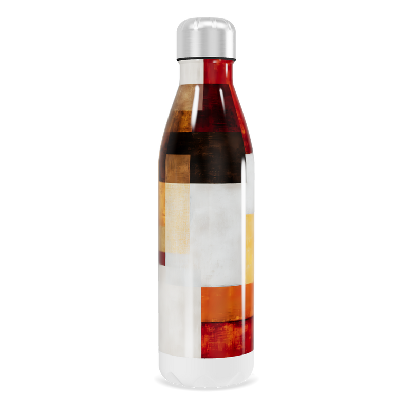 Garrafa Inox - Estampa Geométrica Colorida