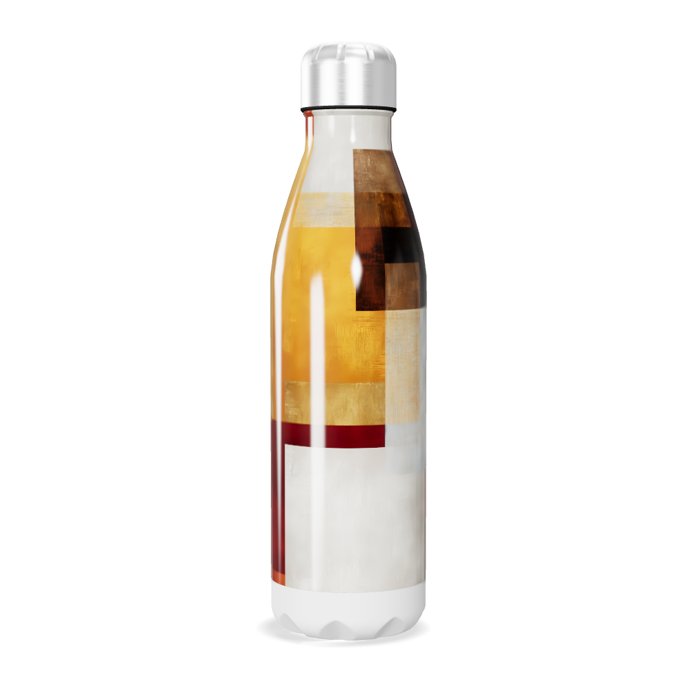 Garrafa Inox - Estampa Geométrica Colorida