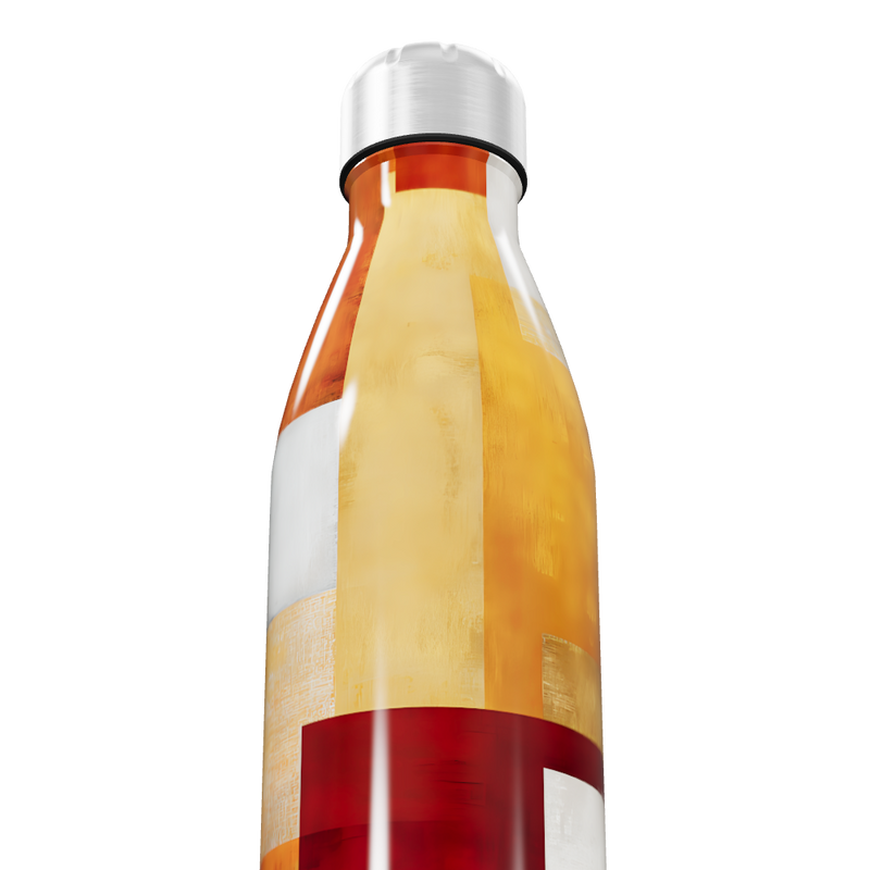 Garrafa Inox - Estampa Geométrica Colorida