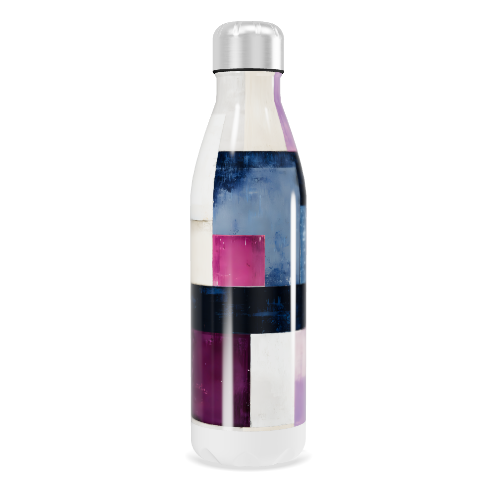 Garrafa Inox - Estampa Geométrica Colorida