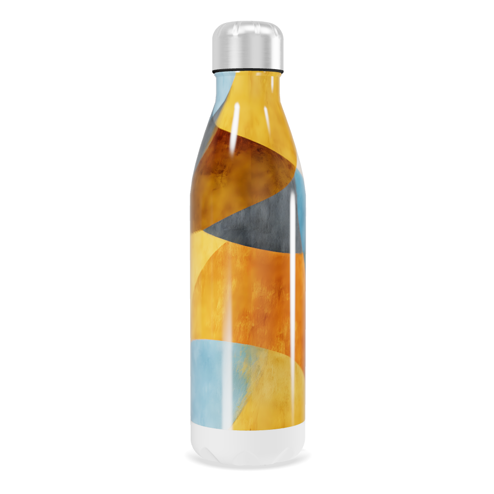 Garrafa Inox - Estampa Geométrica Colorida