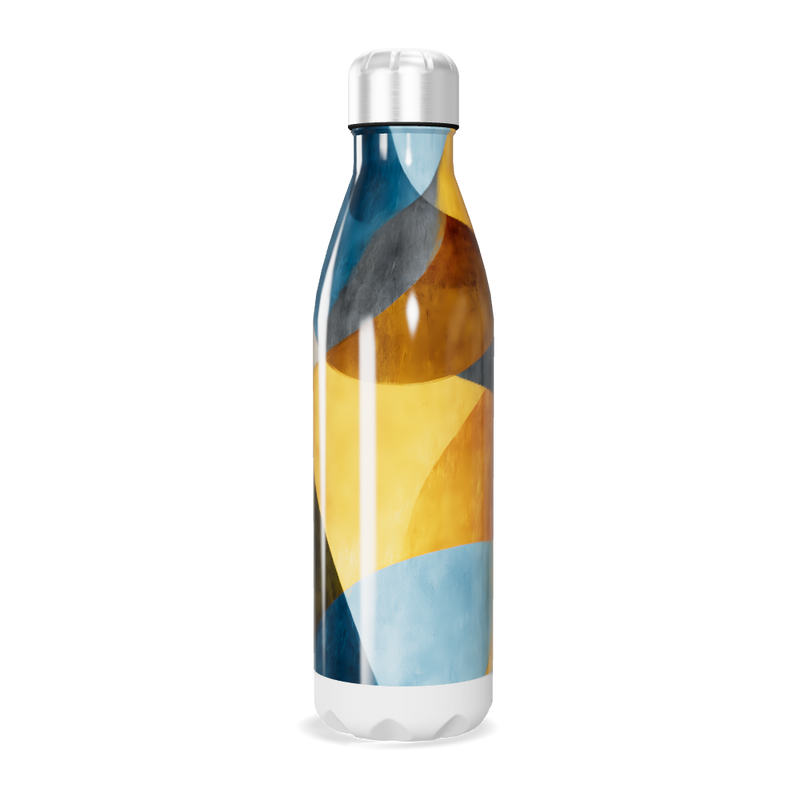 Garrafa Inox - Estampa Geométrica Colorida
