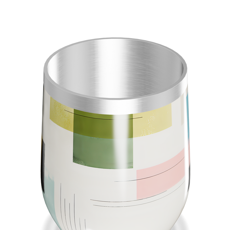 Copo Térmico Slim - Colorido Geométrico Inox