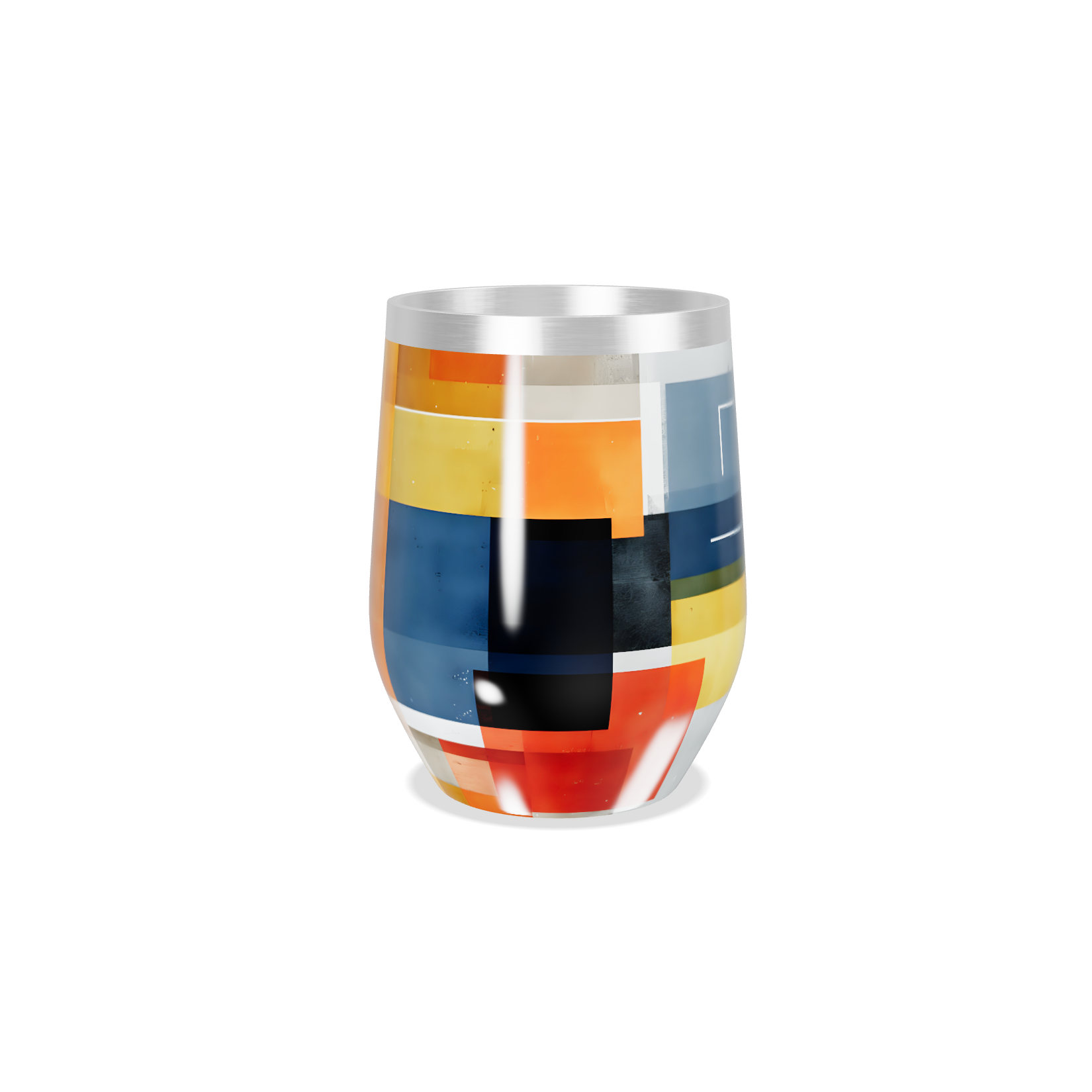 Copo Térmico Slim - Estampado Colorido Geométrico