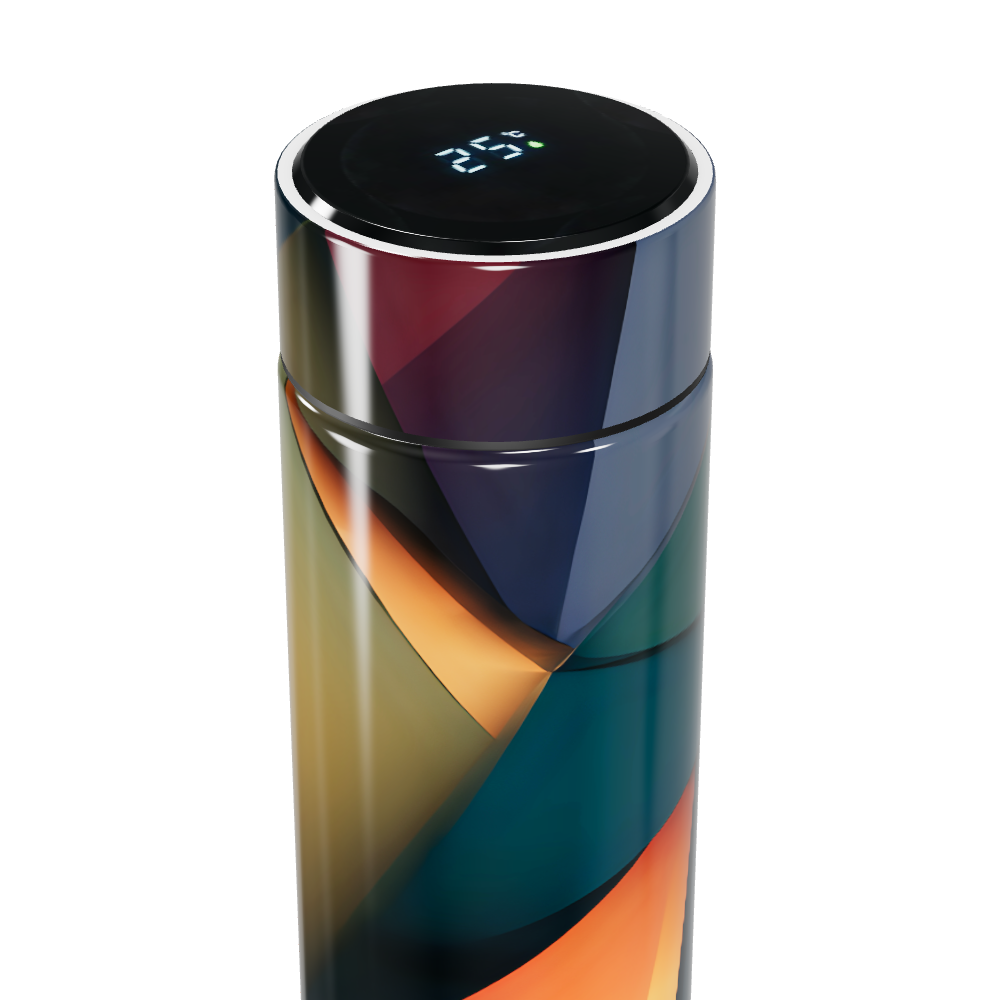 Garrafa Térmica Touch - Colorida Vidro LED