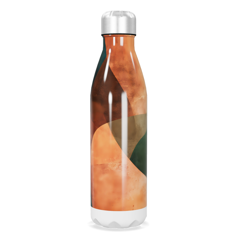 Garrafa Inox - Estampa Abstrata Colorida