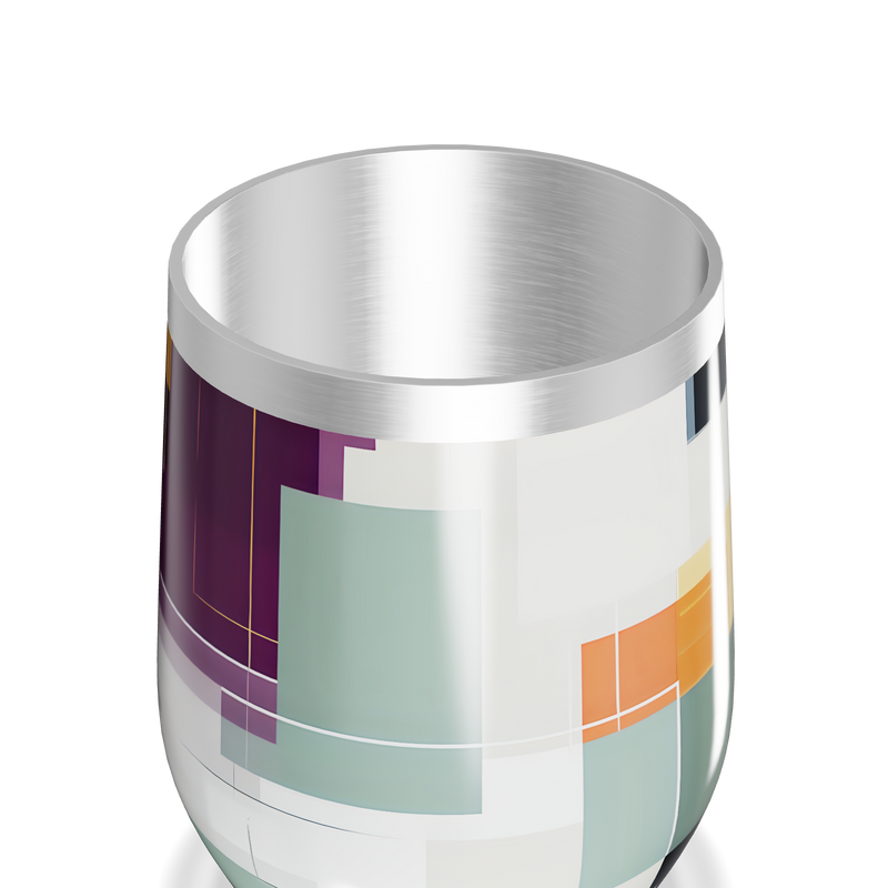 Copo Térmico Slim - Colorido Geométrico Inox
