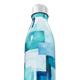 Garrafa Inox - Estampa Azul Geométrica