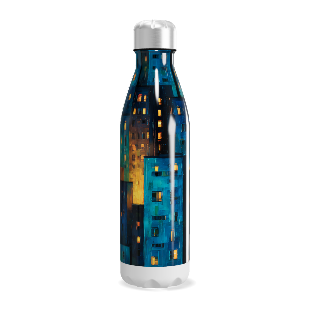 Garrafa Inox - Estampa Noturna Colorida