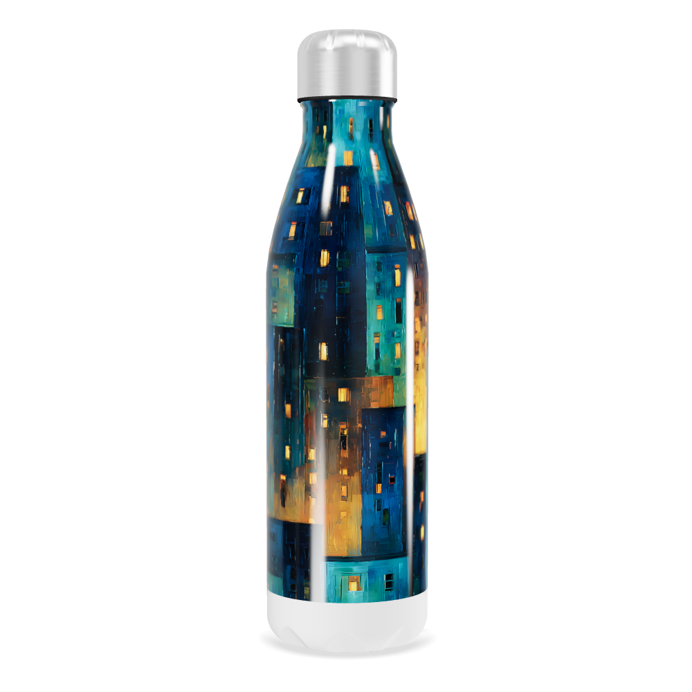 Garrafa Inox - Estampa Noturna Colorida