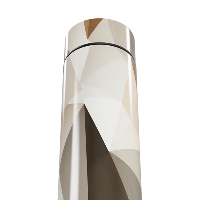 Garrafa Térmica Touch - Estampa Geométrica Marrom