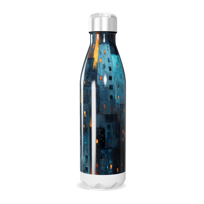 Garrafa Inox - Estampa Noturna Urbana
