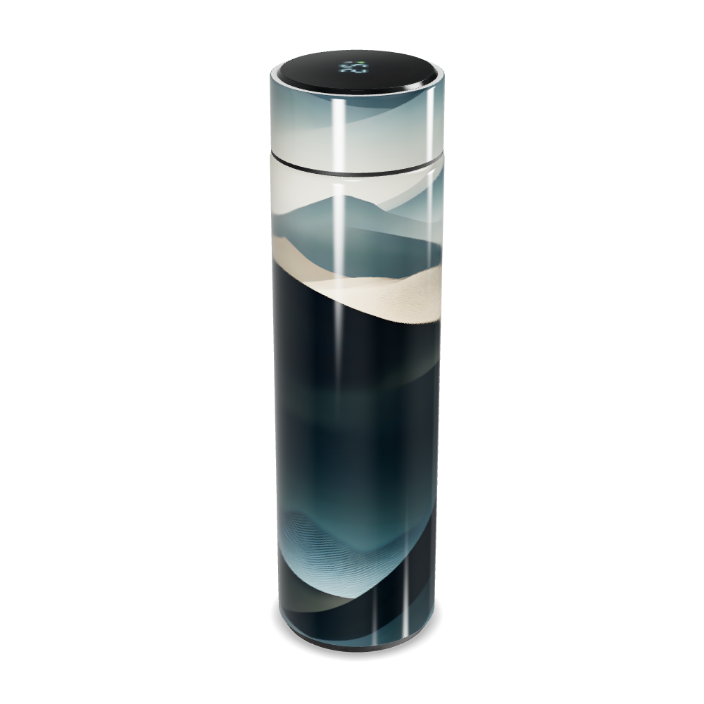 Garrafa Térmica Touch - Design Paisagem Azul