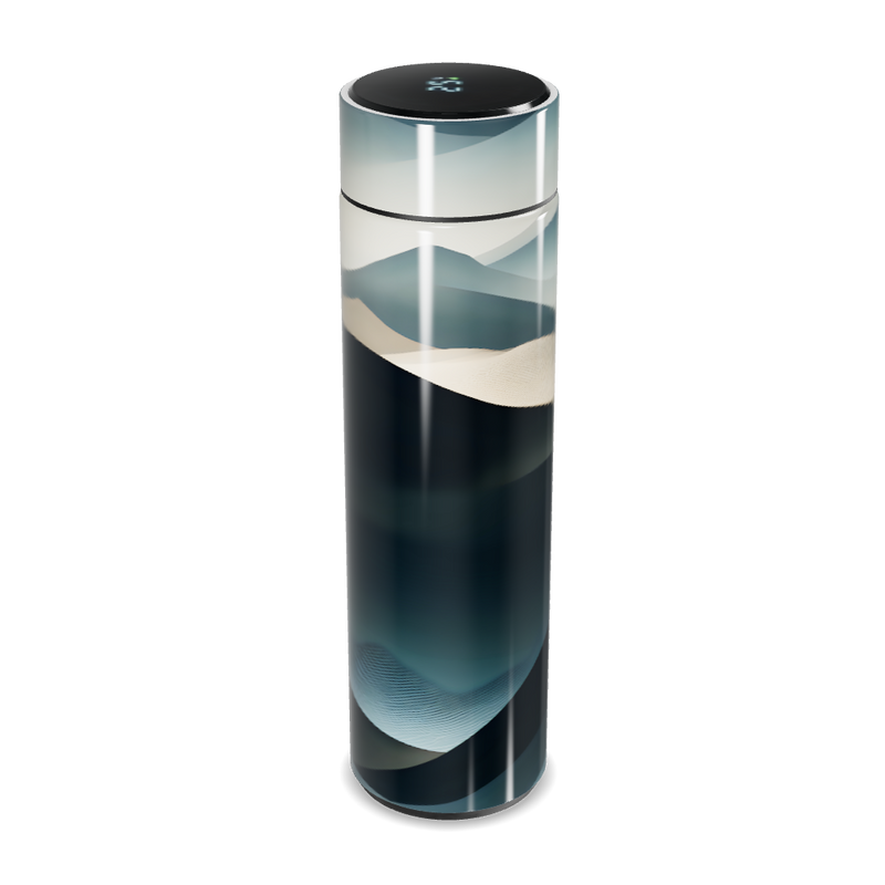 Garrafa Térmica Touch - Design Paisagem Azul