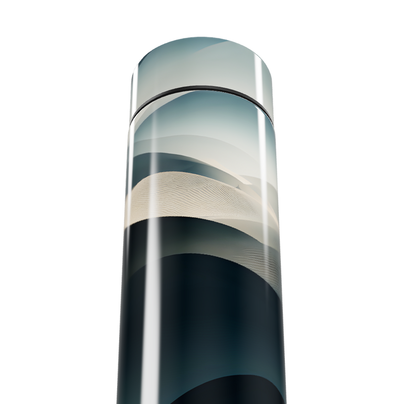 Garrafa Térmica Touch - Design Paisagem Azul