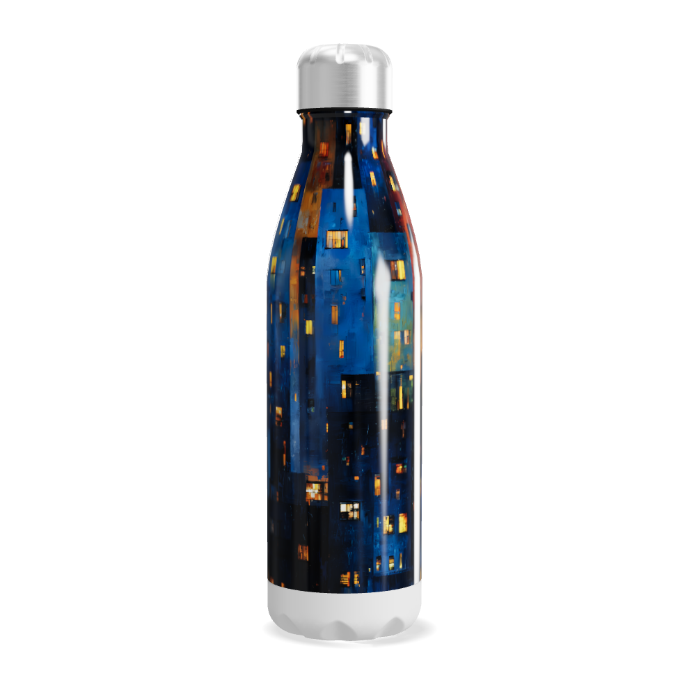 Garrafa Inox - Estampa Urbana Colorida