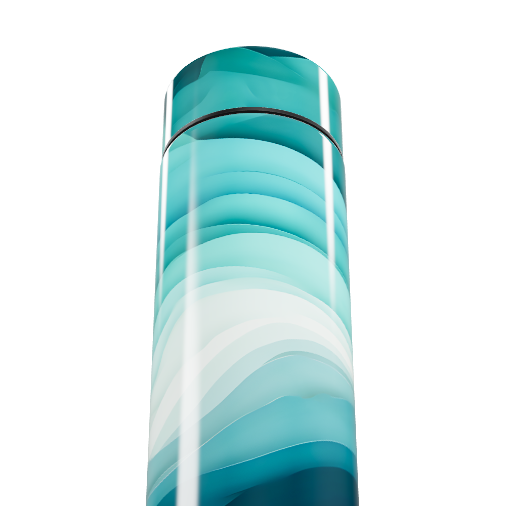 Garrafa Térmica Touch - Design Ondas Azul