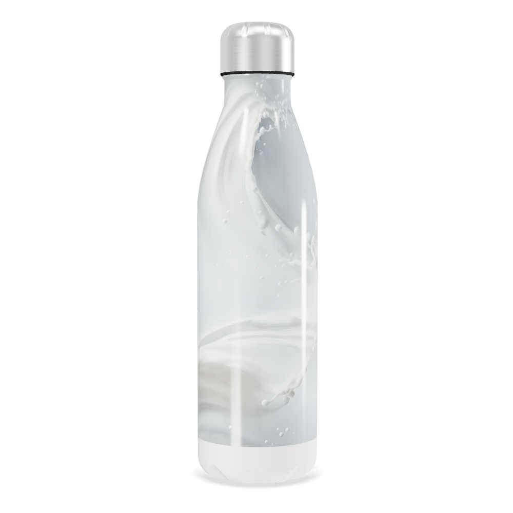 Garrafa Inox - Marmorizada Branca