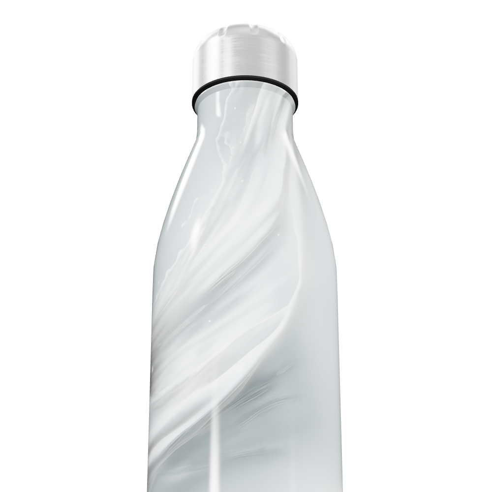 Garrafa Inox - Marmorizada Branca