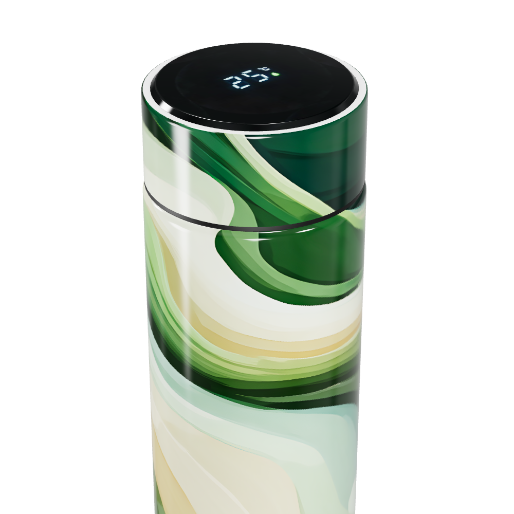 Garrafa Térmica Touch - Verde Marmorizada