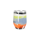 Copo Térmico Slim - Listras Coloridas Inox
