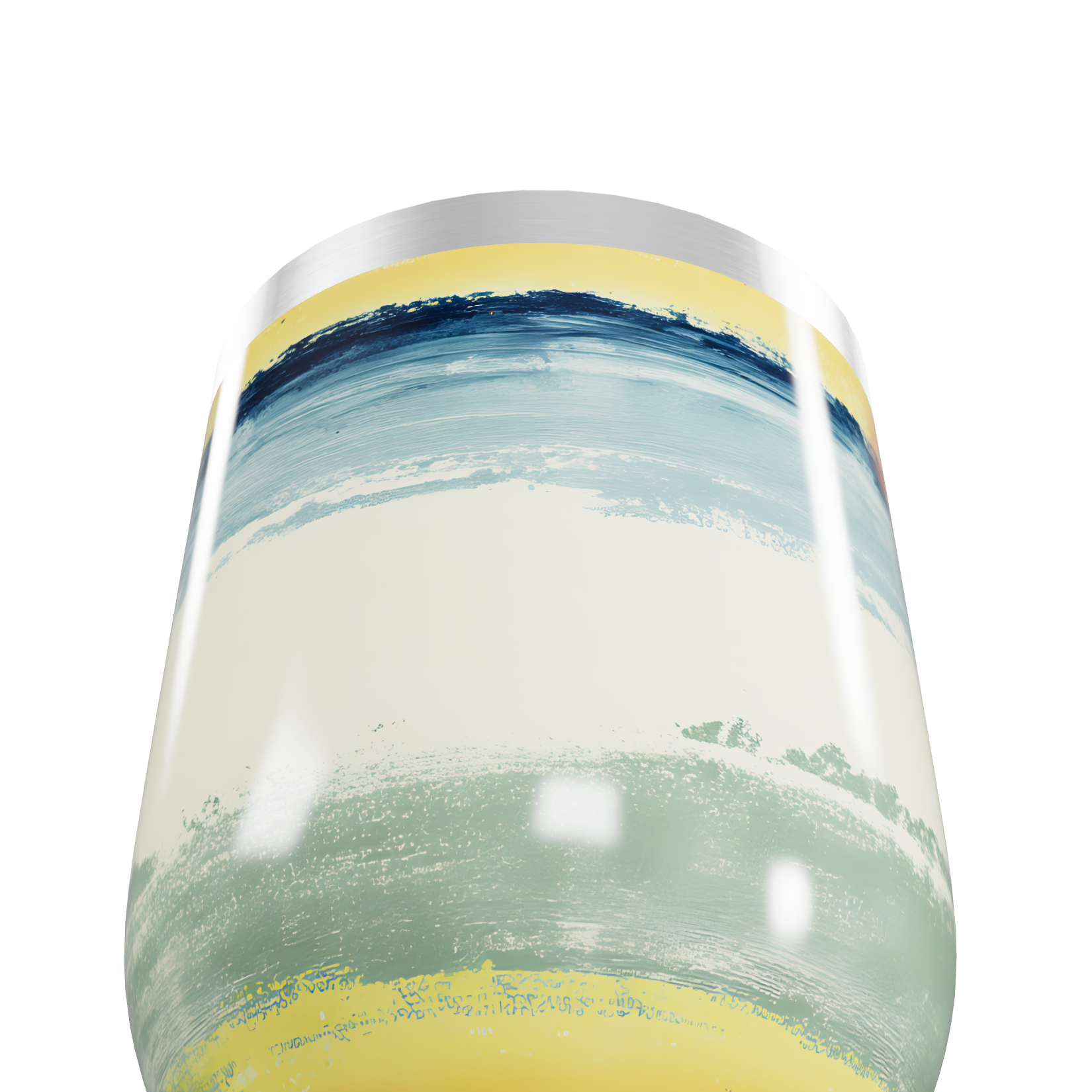 Copo Térmico Slim - Listras Coloridas Aço Inox