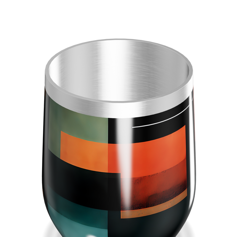 Copo Térmico Slim - Estampa Geométrica Colorida