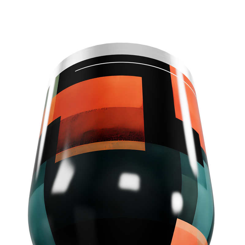 Copo Térmico Slim - Estampa Geométrica Colorida