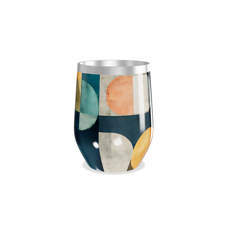 Copo Térmico Slim - Estampado Geométrico Colorido