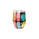 Copo Térmico Slim - Colorido com Estampa Geométrica