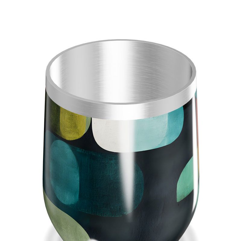 Copo Térmico Slim - Estampado Multicor Aço