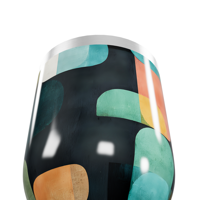 Copo Térmico Slim - Estampado Multicor Aço